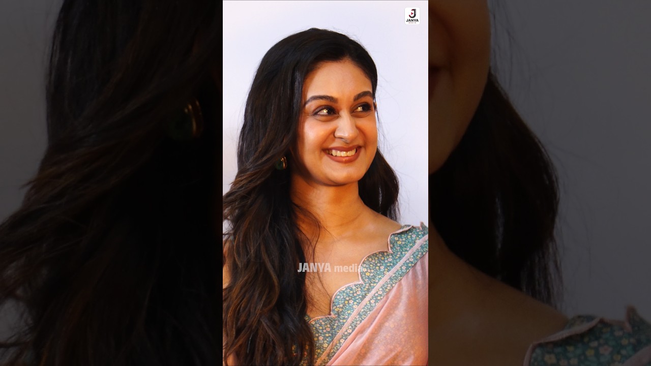 Gorgeous Aishwarya Arjun🤩😘 At Seetha Payanam Movie Thanks Meet💥💫 