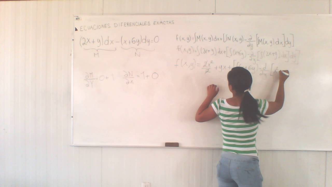 Ecuaciones Diferenciales Exactas 2x y dx x 6y dy 0 YouTube ecuaciones-diferenciales-exactas-2x-y-dx-x-6y-dy-0-youtube