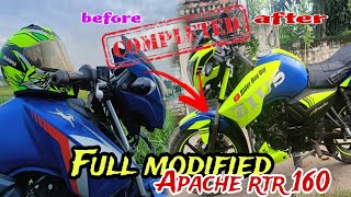 Full modified Apache rtr 160  New look   @riderboydip589