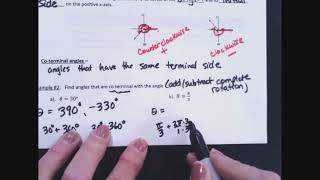 Precalculus class Tuesday 12/14 Section 6-1 Day 2