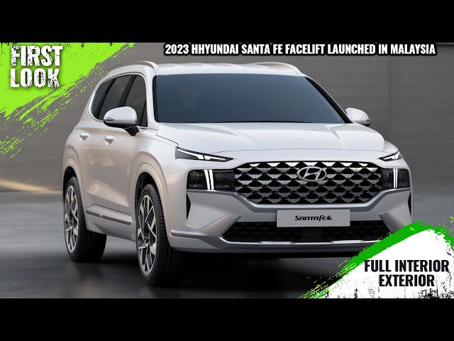 New Hyundai Santa Fe 2023 Refresh - FIRST LOOK at the SUV Facelift