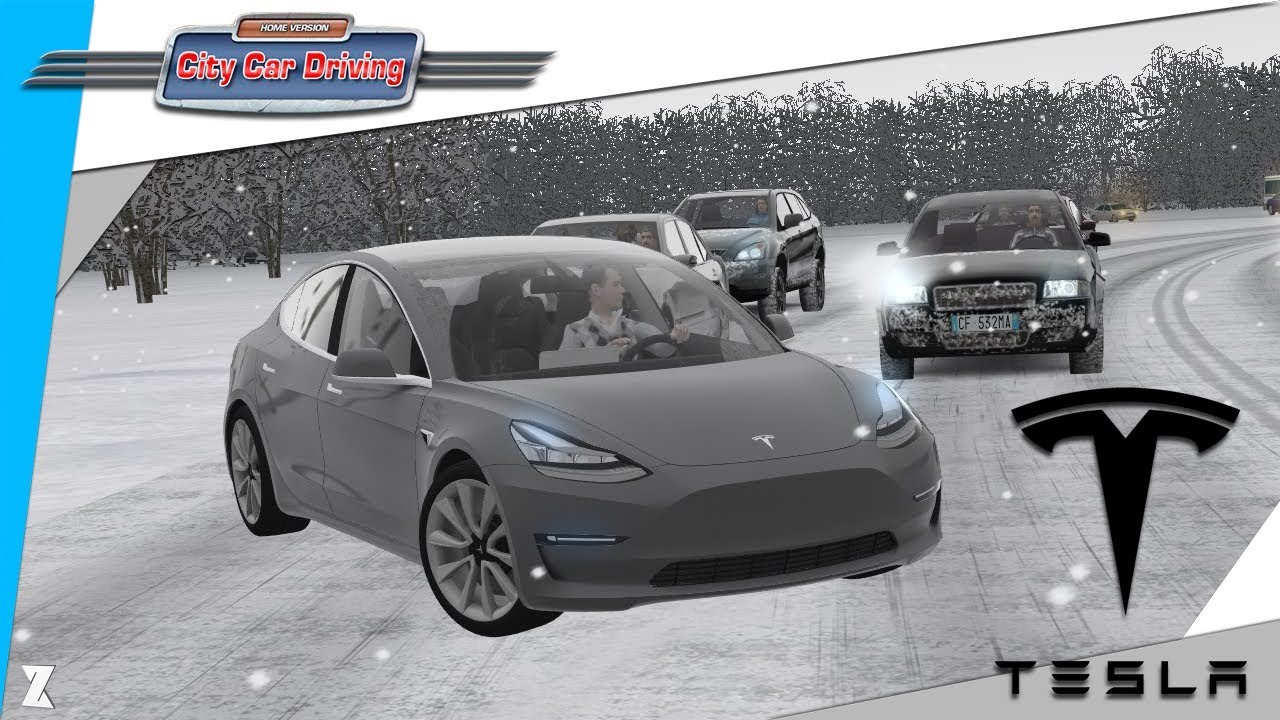 Tesla city drive