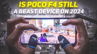 🔥IS POCO F4 STILL A BEAST DEVICE IN 2024? | POCO F4 GAMEPLAY 😍 | Smooth + Extreme | 5fingers + gyro