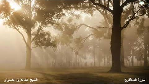 سورة المنافقون عبدالعزيز العسيري