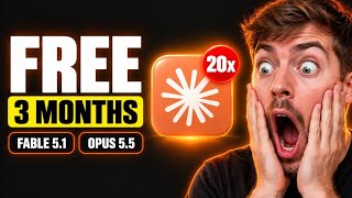 Free Opus 5.5 + Claude Fable 5.1 Free: 3 Months of Claude Max 20x Limits (No Card)