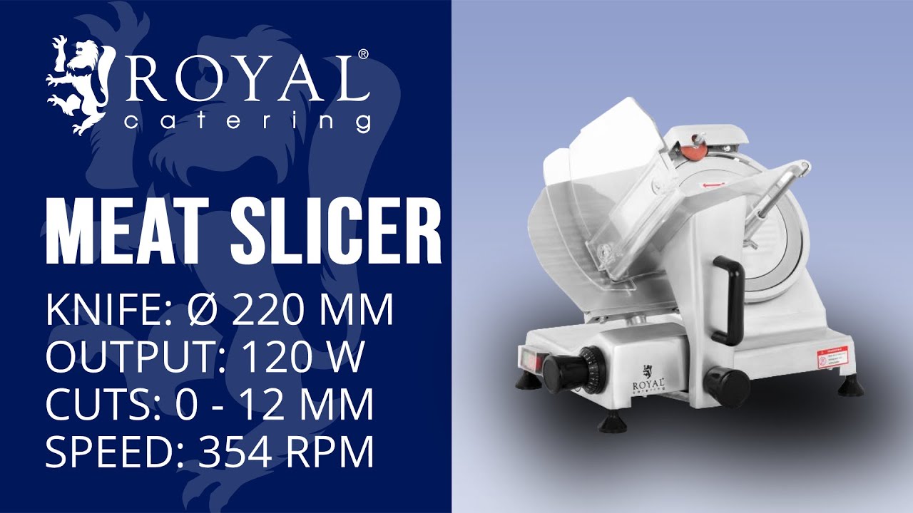 Meat Slicer Royal Catering RCAM-220B | Product presentation