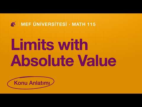 MEF MATH 115 Midterm Part I | Limits with Absolute Value