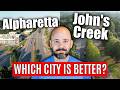 Living In Alpharetta GA Vs Living in Johns Creek GA
