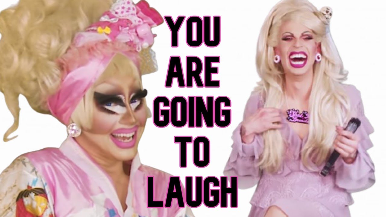 trixie repeating stuff to make katya laugh YouTube
