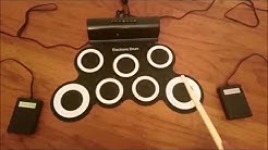 Rockpals Electric Roll up Drum Set with Built in Speaker 7 Pads - Durasi: 4.36. 