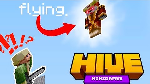 I learned How To FLY in Hive Skywars (with out hacking) [super funny]