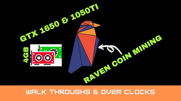 Mining Raven Coin till Mid Jan 2022, with 4GB GTX1650 & 1050Ti