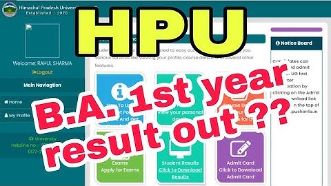 ba 1st year result|hpu ba 1st year result 2022|first year result hpu|hpu ug 1st year result 2022