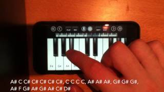 tutorial rude - magic! iphone piano / ipod touch piano
