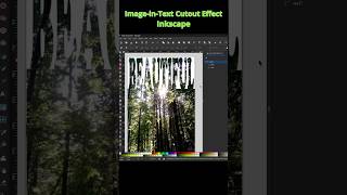 Details Image in Text Cutout Effect – Inkscape in 60s News