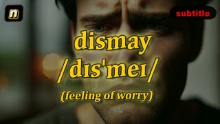 [n] Dismay meaning (feeling of worry) with 5 examples