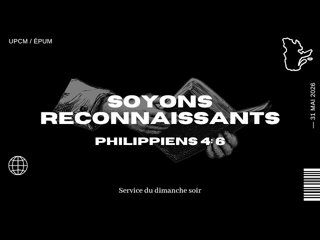 "Soyons reconnaisants" | Fr. Wilner Noel - Le 31 mai 2026
