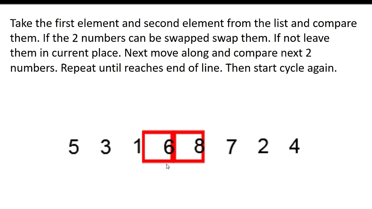 Gcse cs revision searching and sorting algorithms youtube
