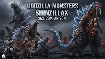 𝗦𝗵𝗶𝗻𝗭𝗶𝗹𝗹𝗮𝗫 𝗩𝗦 𝗚𝗼𝗱𝘇𝗶𝗹𝗹𝗮 𝗠𝗼𝗻𝘀𝘁𝗲𝗿𝘀 | 𝟯𝗗 𝗠𝗼𝗻𝘀𝘁𝗲𝗿𝘀 𝗦𝗶𝘇𝗲 𝗖𝗼𝗺𝗽𝗮𝗿𝗶𝘀𝗼𝗻 𝟮𝟬𝟮𝟱