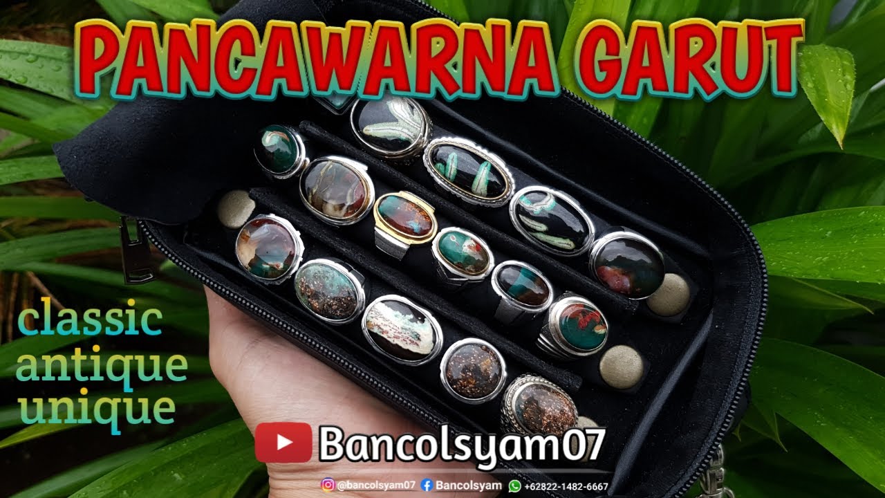 BATU AKIK PANCAWARNA GARUT | JENIS PANCAWARNA GARUT EDONG DAN LAINNYA | BUKAN IJO GARUT OHEN KRISTAL