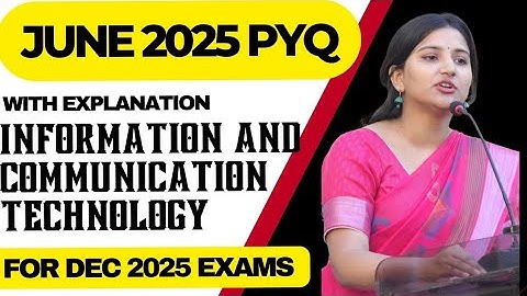 ICT PYQs UGC NET Paper 1 | With Explanation For Dec 2025