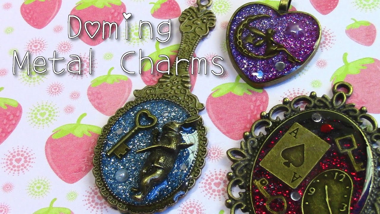 Metal Charm Doming Tutorial☆レジンアクセサリー