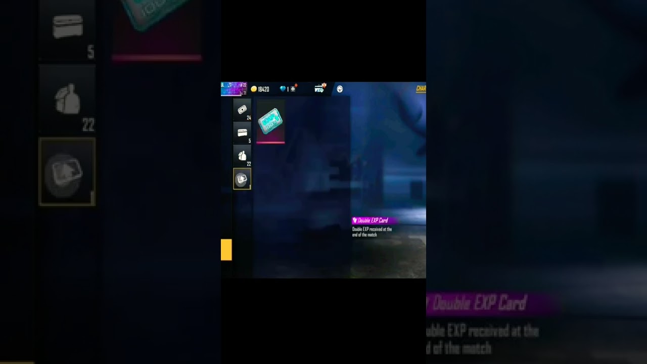 free fire permanent exp card ,