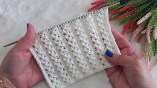 ✅️🍀Dantel Güzelliğinde Ajurlu Örgü Modeli ✅️🍀easy knitting pattern