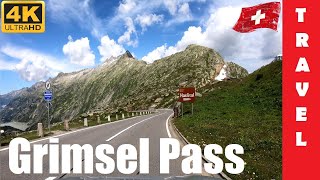 Driving in Switzerland 4: Grimsel Pass (From Gletsch to Innertkirchen) | 4K 60fps