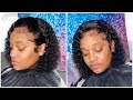 How to Do Curly Bob Lace Wig Install W/ Baby Hairs🥰| ChinaLaceWigs 😍