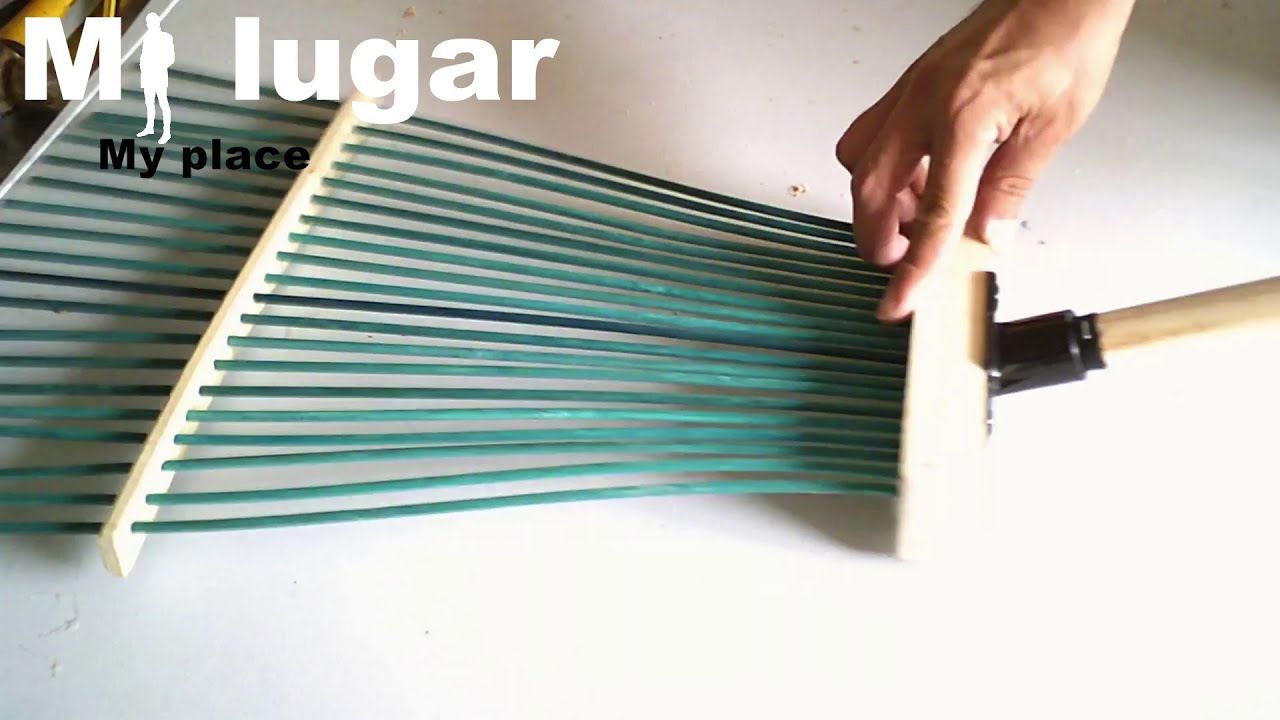 Creative Broom Rake making a rake out of a broom - YouTube