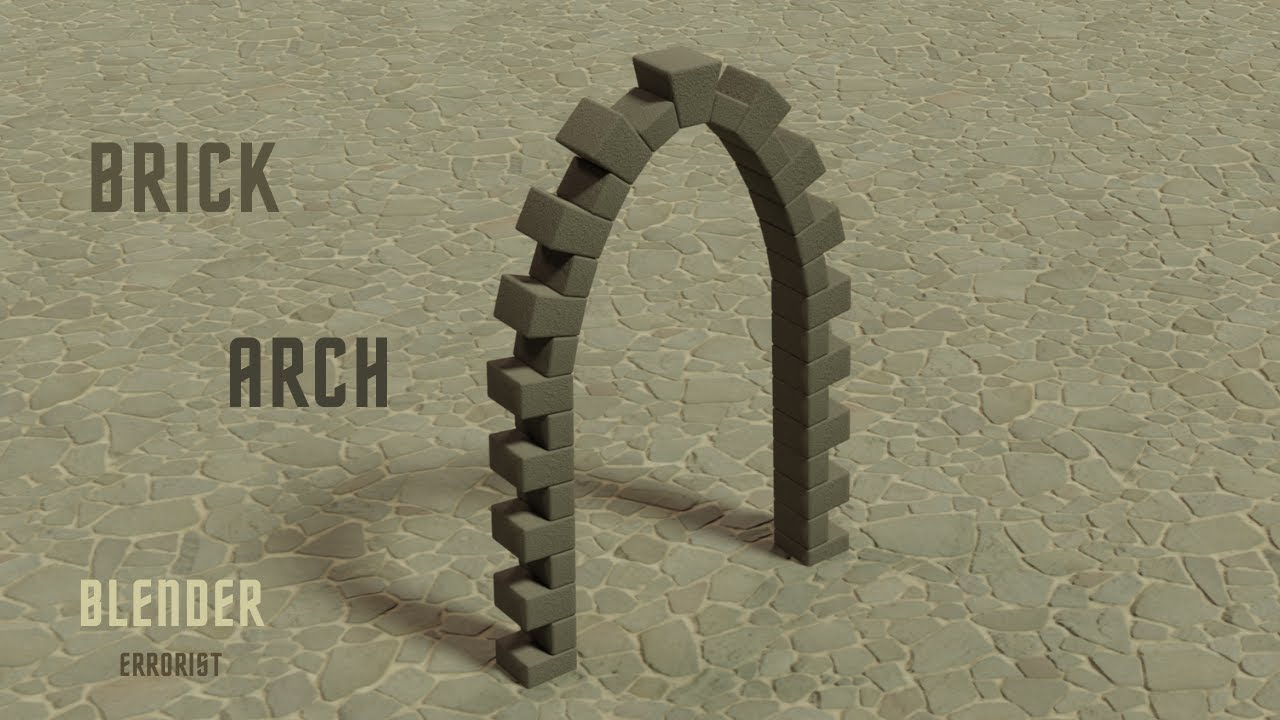 Low Poly Brick Arch - Dungeon - Tutorial - Blender - YouTube