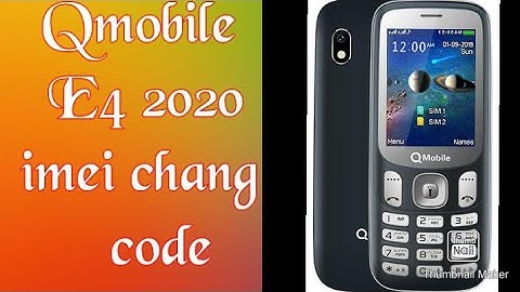 QMobile E4 2020 imei chang code