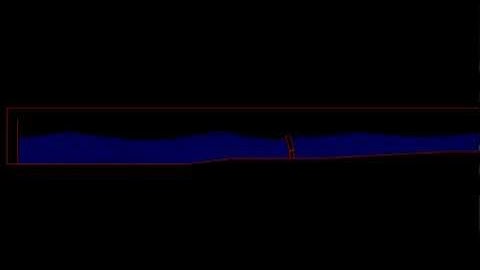 SPH simulation of Oscillating Wave Surge Convertor (OWSC)