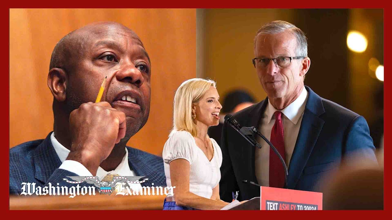 Thune and Scott gather behind Ashley Hinson in Iowa Senate race - YouTube