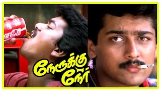 Vijay New Movie 2017 | Vijay and Suriya intro | Nerruku Ner Movie Scenes | Raghuvaran | Deva