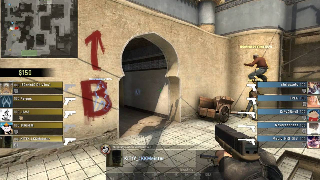 csgo gold nova 3 match highlight - YouTube