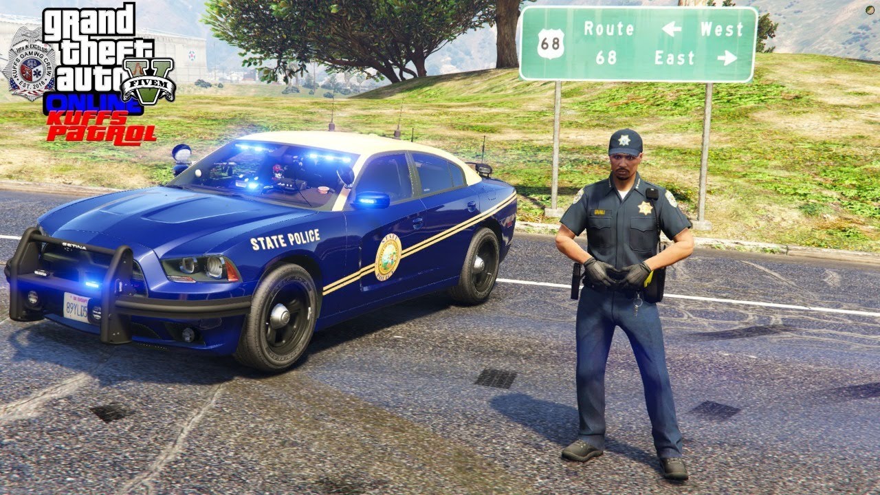 Gta 5 Roleplay 454 Highway Patrol Crackdown On Route 1 Route 11 Route 68 Kuffs Fivem - doj los santos roblox