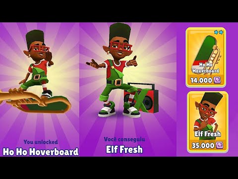 Subway Surfers X-mas Elf Frash & Ho Ho Hoverboard Unlocked