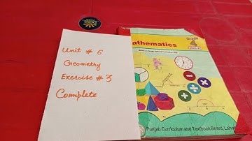 Class 4 Math Unit No. 6 Geometry exercise No. 3 complete
