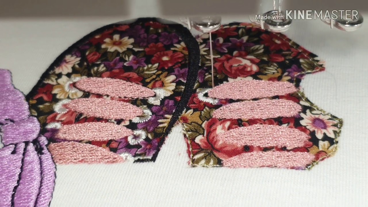 Be different tshirt applique in brother embroidery machine YouTube