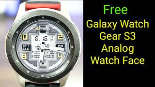Free Galaxy Watch/Gear S3 Analog Fitness Watch Face screenshot 4