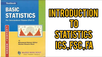 Introduction to statistics (ICS) | Class 1st year | History | Lecture 1