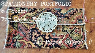 Stationery Portfolio For Sale in My Etsy Shop! :) One of a KInd Item! :) The Paper Outpost :) screenshot 5