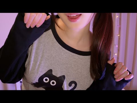 ASMR Japanese Onomatopoeia Trigger Words for Deep Sleep😪💤 (hand movements, cupped whispers)