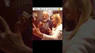PM Modi Funny Meme Edit 😂 | Meloni & Modi Meme #shorts
