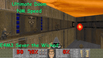 Ultimate Doom E4M3 "Sever the Wicked" NM Speed in 0:09.74