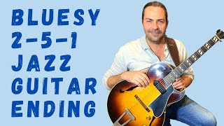 Bluesy 2-5-1 ending for Jazz Guitar