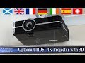 Optoma UHD51 4K video projector with 3D