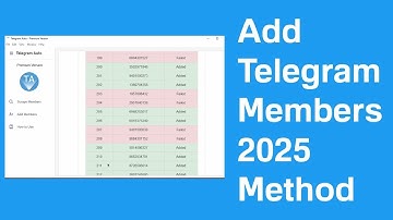 Telegram Member Adder Bot - Telegram Members Adding Software
